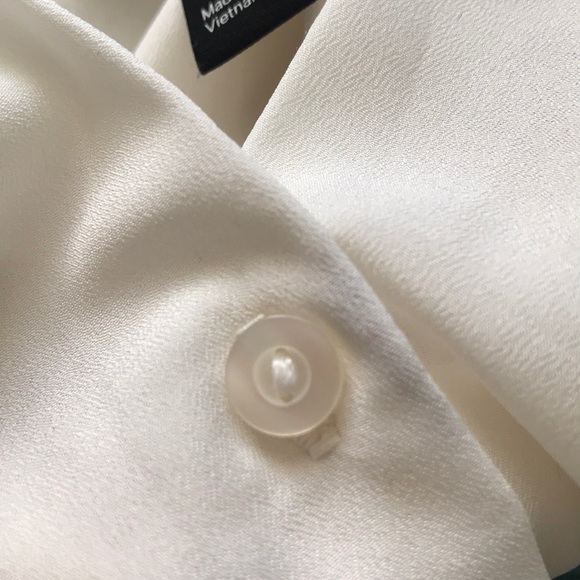 H&M Button-Down Blouse w/Embellished Shoulders - Picture 7 of 7